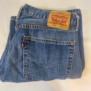 Levi Strauss & Co 505 Jeans Mens W36 L30‎ Straight Fit Denim Blue